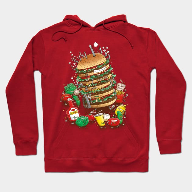 The UberBurgerBot Hoodie by nickv47